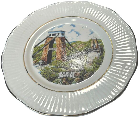 Reli Washbourne London China Decorative Plate Clifton Suspension Bridge England - Picture 3 of 7
